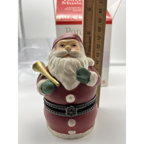 Mr Christmas Hinged Animated Santa Wish You Merry Christmas Music Box 2003 - Picture 4 of 12